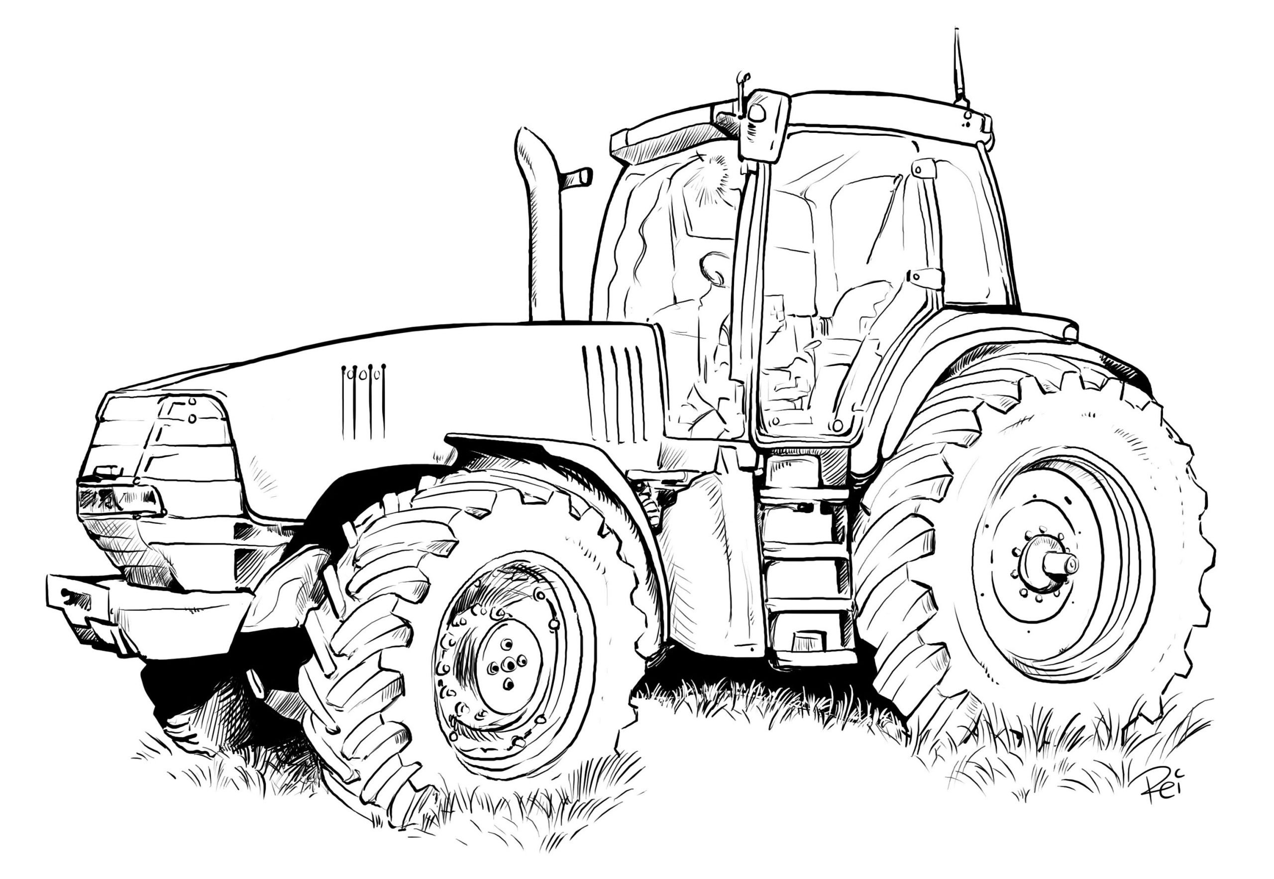Трактор рисунок (40 фото)