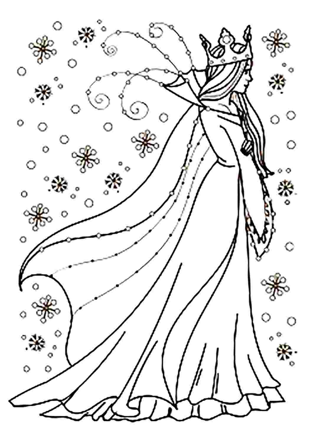 Рисунки карандашом Снежная Королева (23 фото)