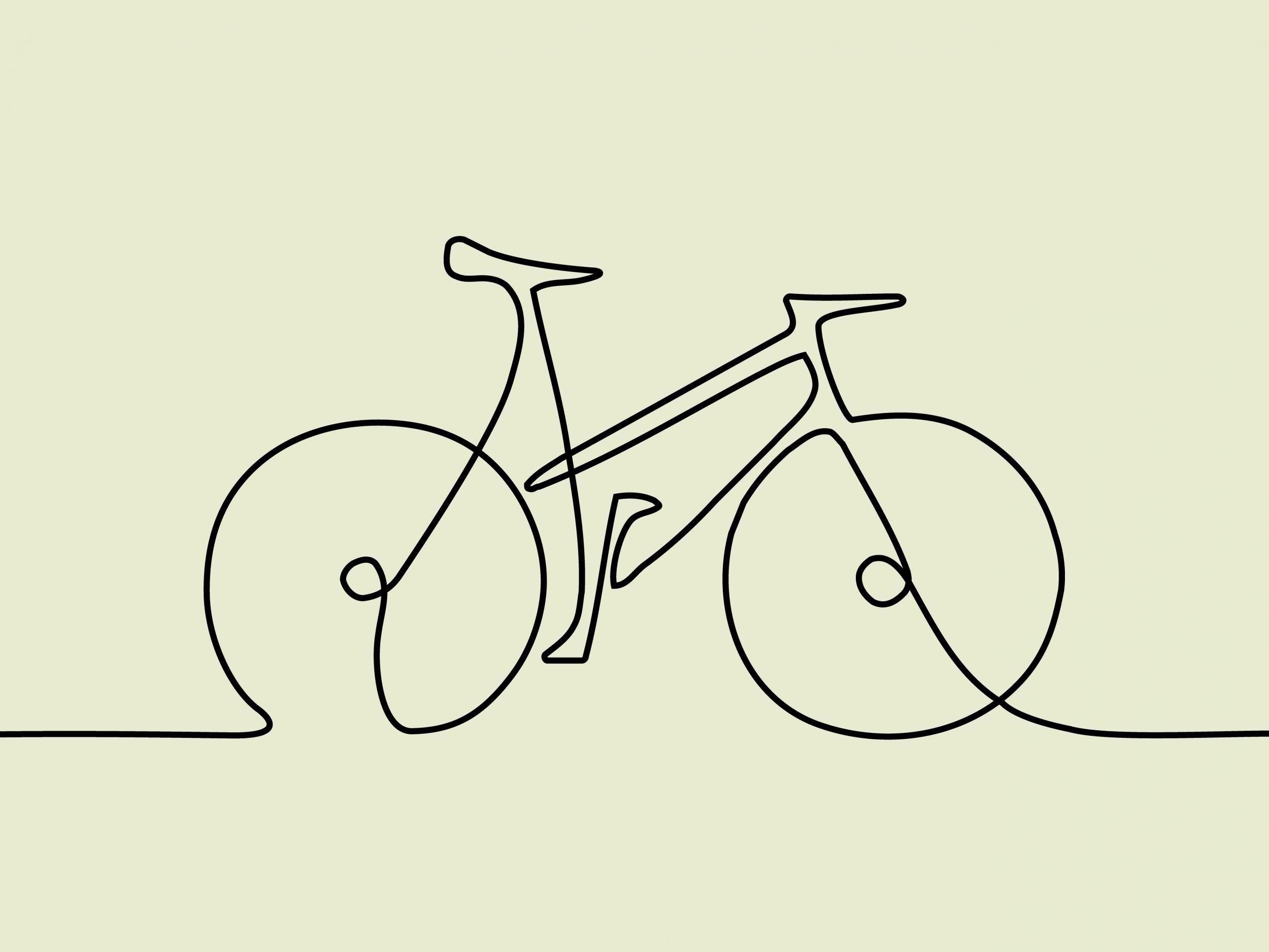 Велосипед рисунок простой - 53 фото