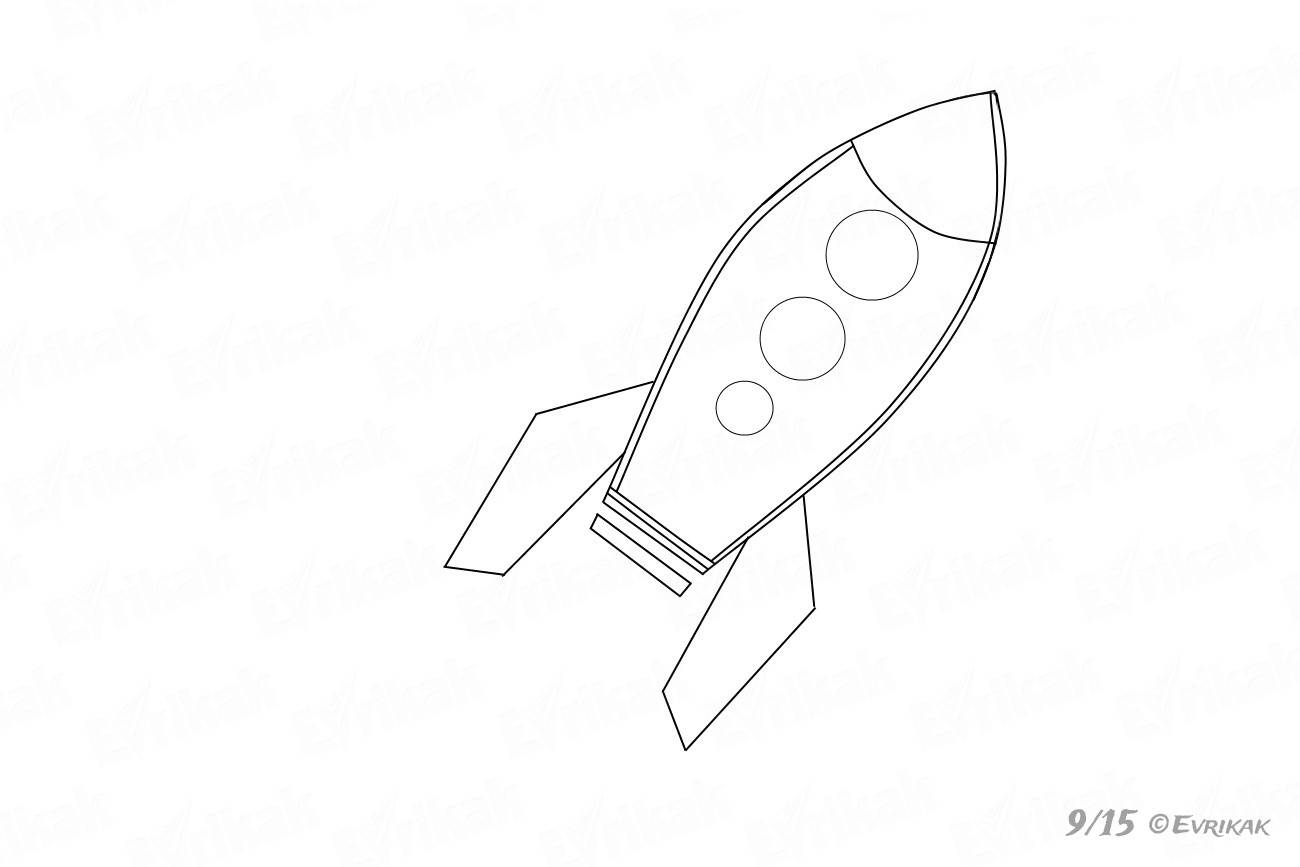 Раскраски ракета для 3 лет (53 фото) » рисунки для срисовки на webmaster-korolev.ru