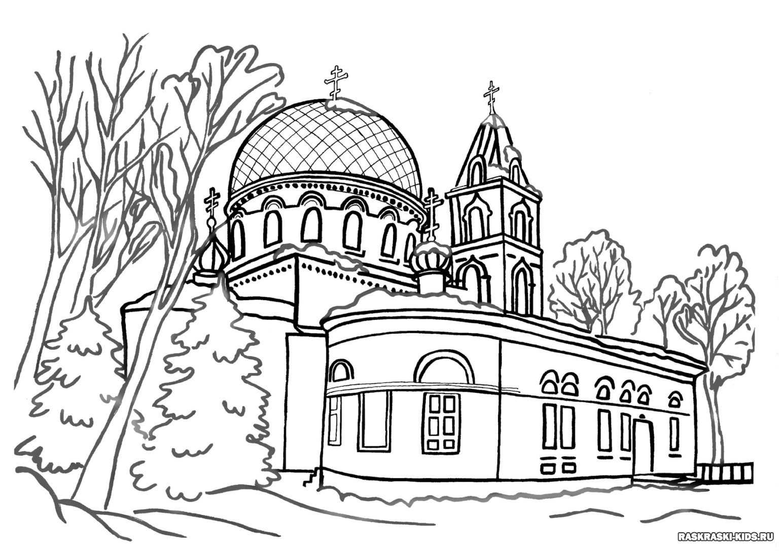 раскраска Собор Святого Павла, Сент-Пол собора в Лондоне, Великобритания