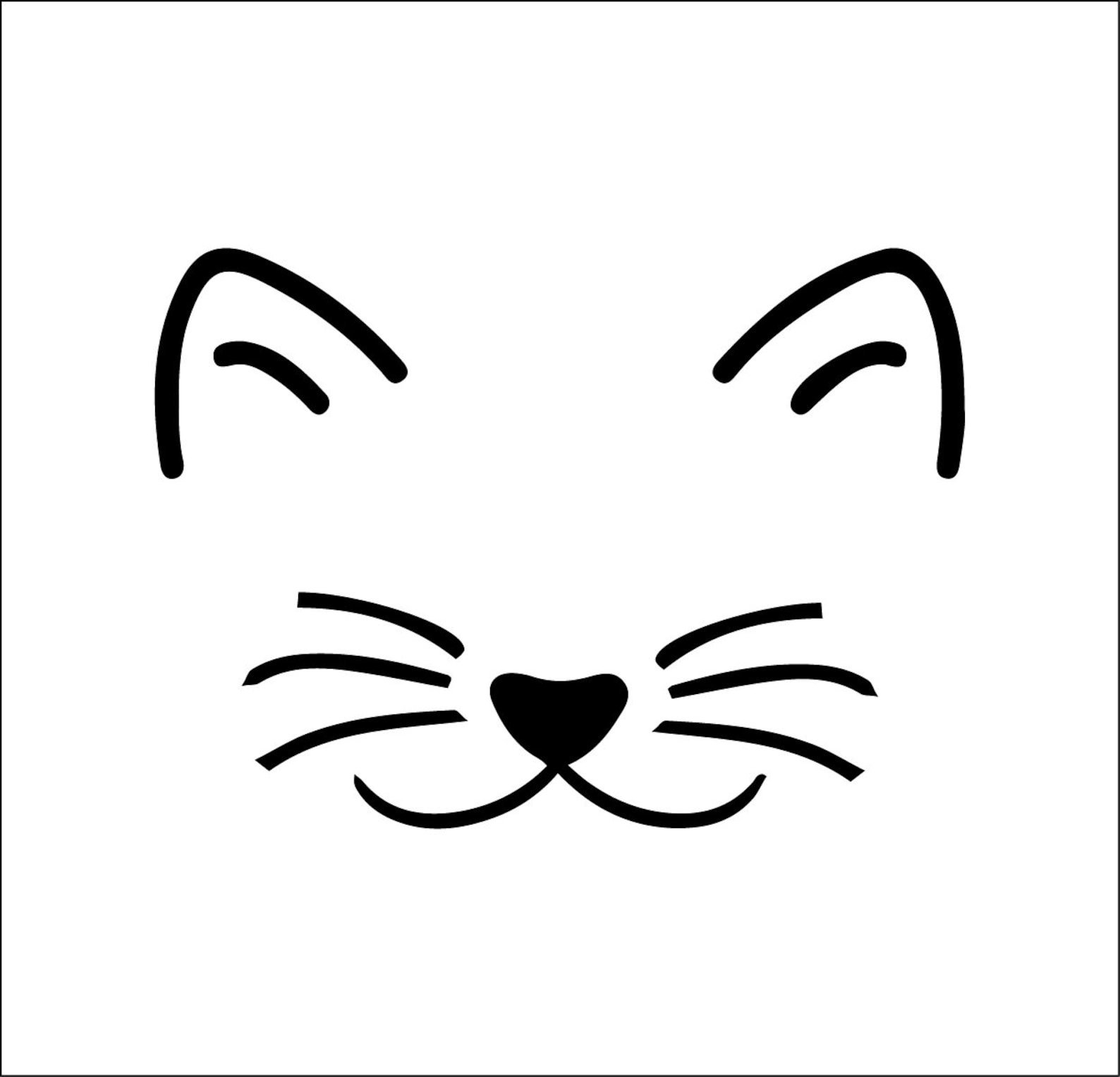 Раскраски мордочка кошки (47 фото)