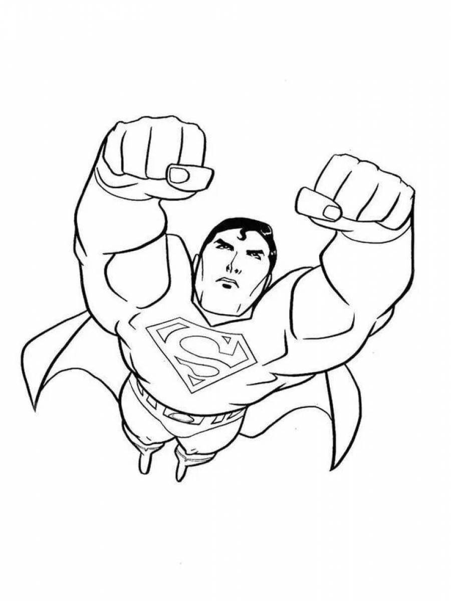 Раскраски Супермен — Распечатать или скачать бесплатно
