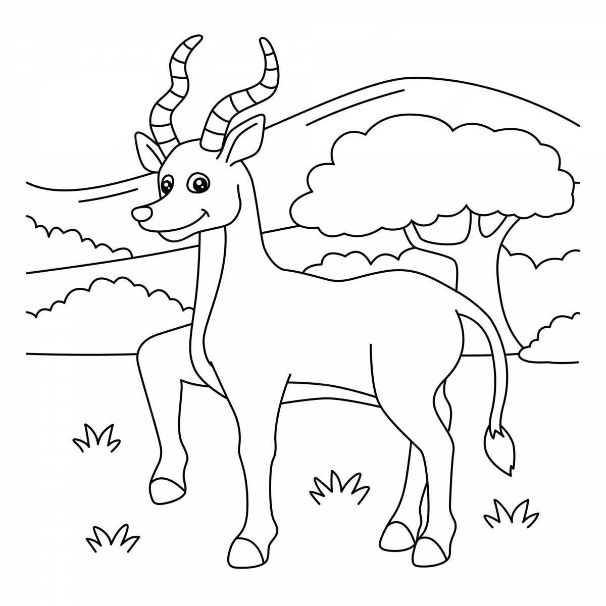 Детский рисунок антилопы (52 фото) » рисунки для срисовки на zelgrumer.ru