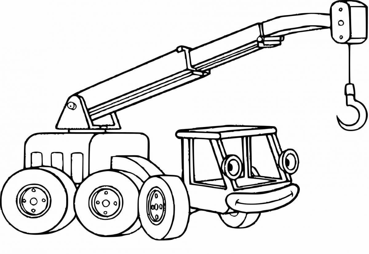 подъемный кран трактор и другая строительная техника