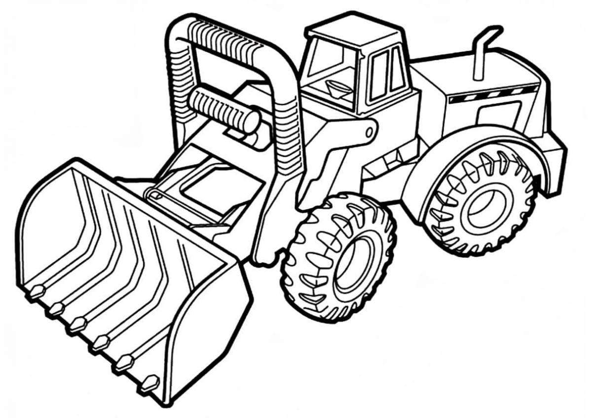 Раскраска Могучие машины часть 2 / раскраски трактора для мальчиков / ВЫСОКОЕ КАЧЕСТВО