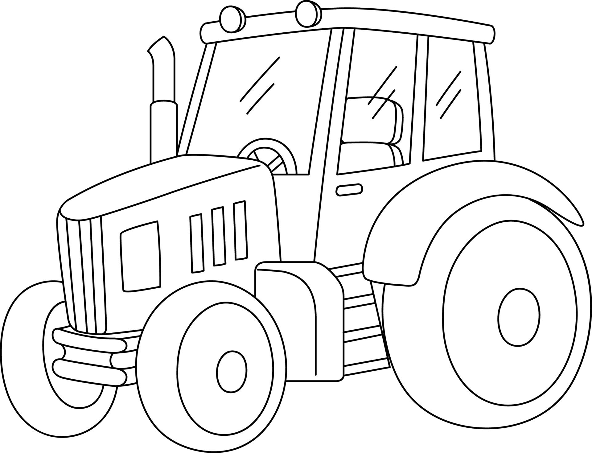 Раскраска Синий трактор Веселая ферма, А4, 64 страницы