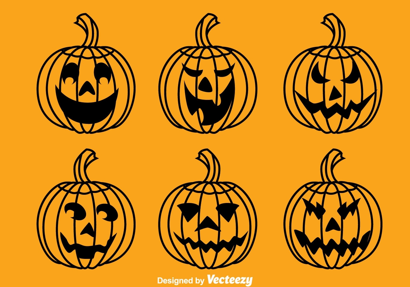 Как вырезать тыкву на Хэллоуин: инструкция и 25 бесплатных шаблонов