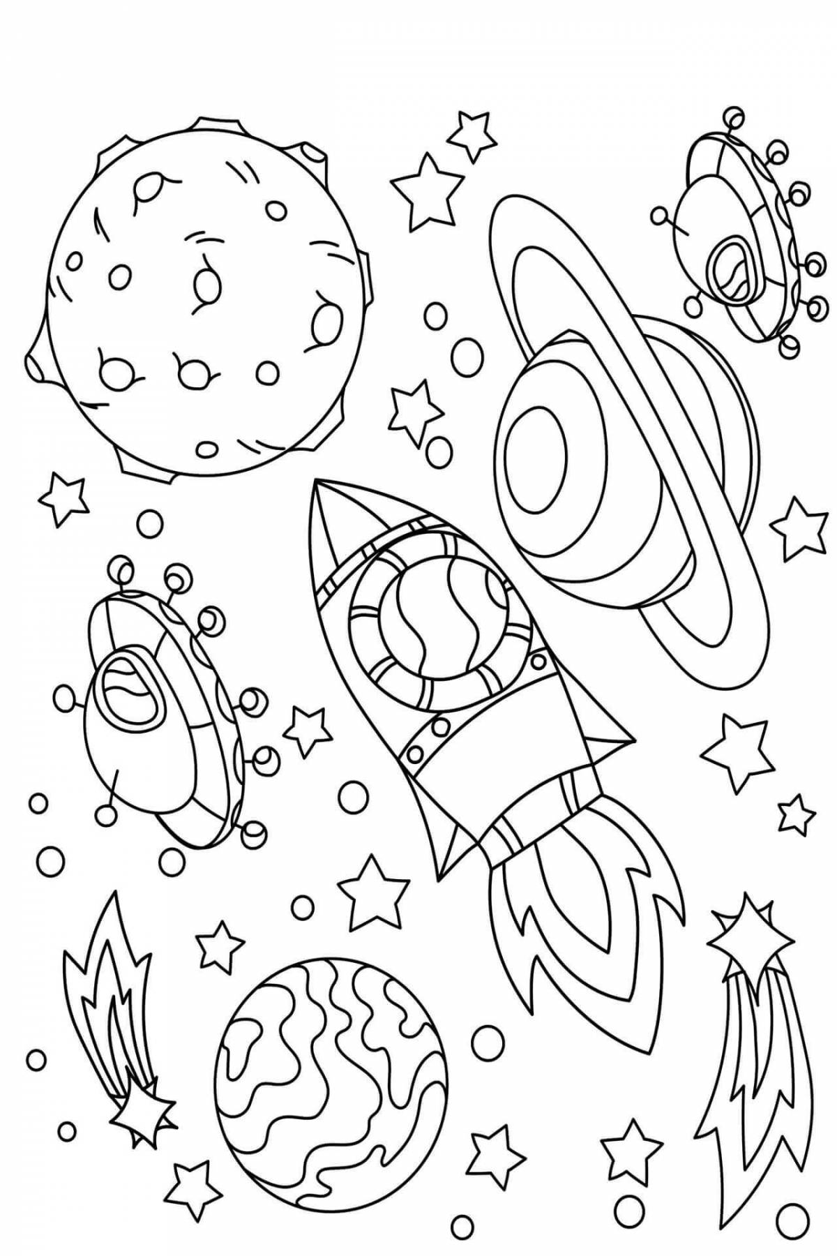 Картинки про космос и планеты для детей раскраски (68 фото)