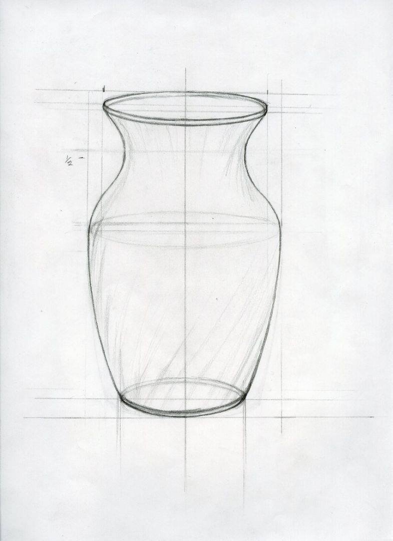 Объемная ваза рисунок - 46 фото