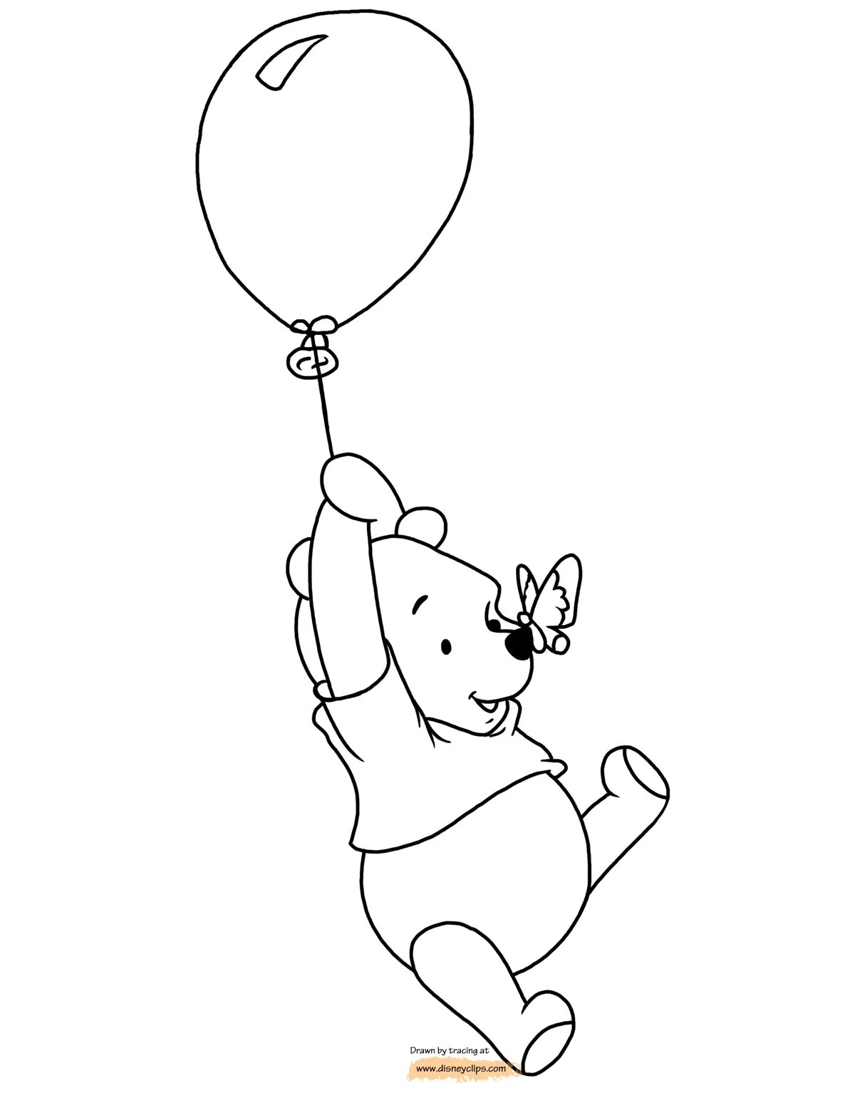 Раскраска Воздушный шарик распечатать - Для малышей лет