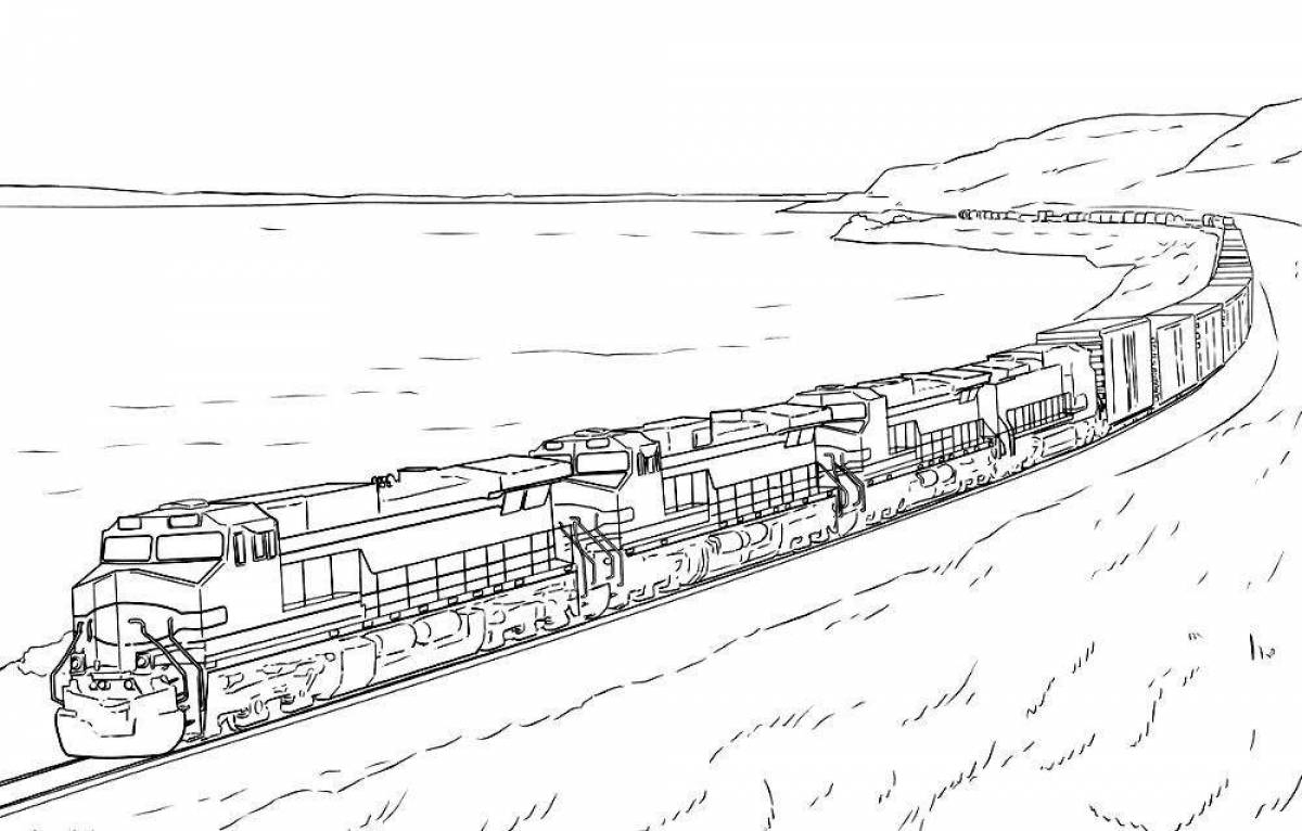 Раскраска с наклейками СТРЕКОЗА Паровозы и поезда