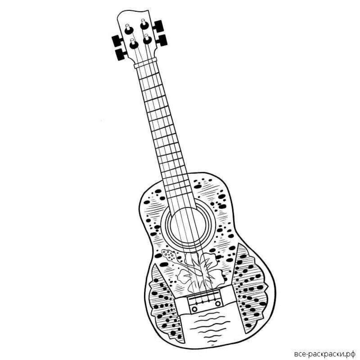 Легкий рисунок гитары для срисовки - 65 фото