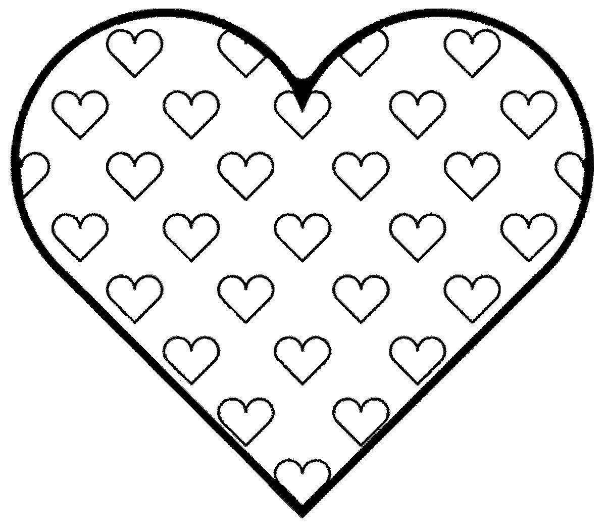 Рисунок сердце раскраска (45 фото) » рисунки для срисовки на баштрен.рф