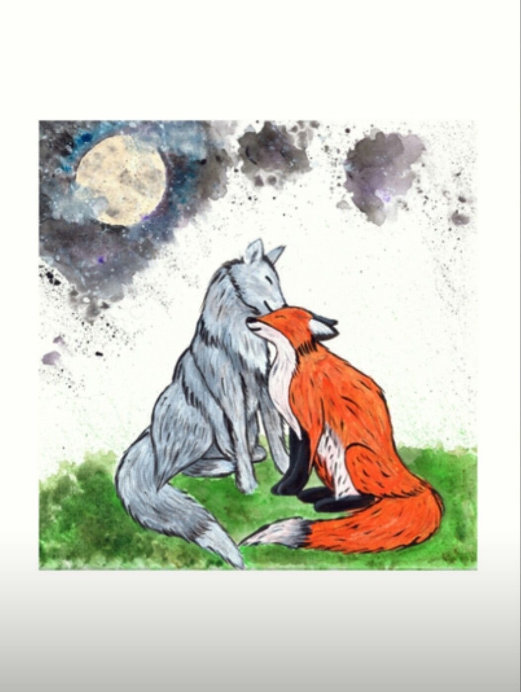 Волк и лиса картинки