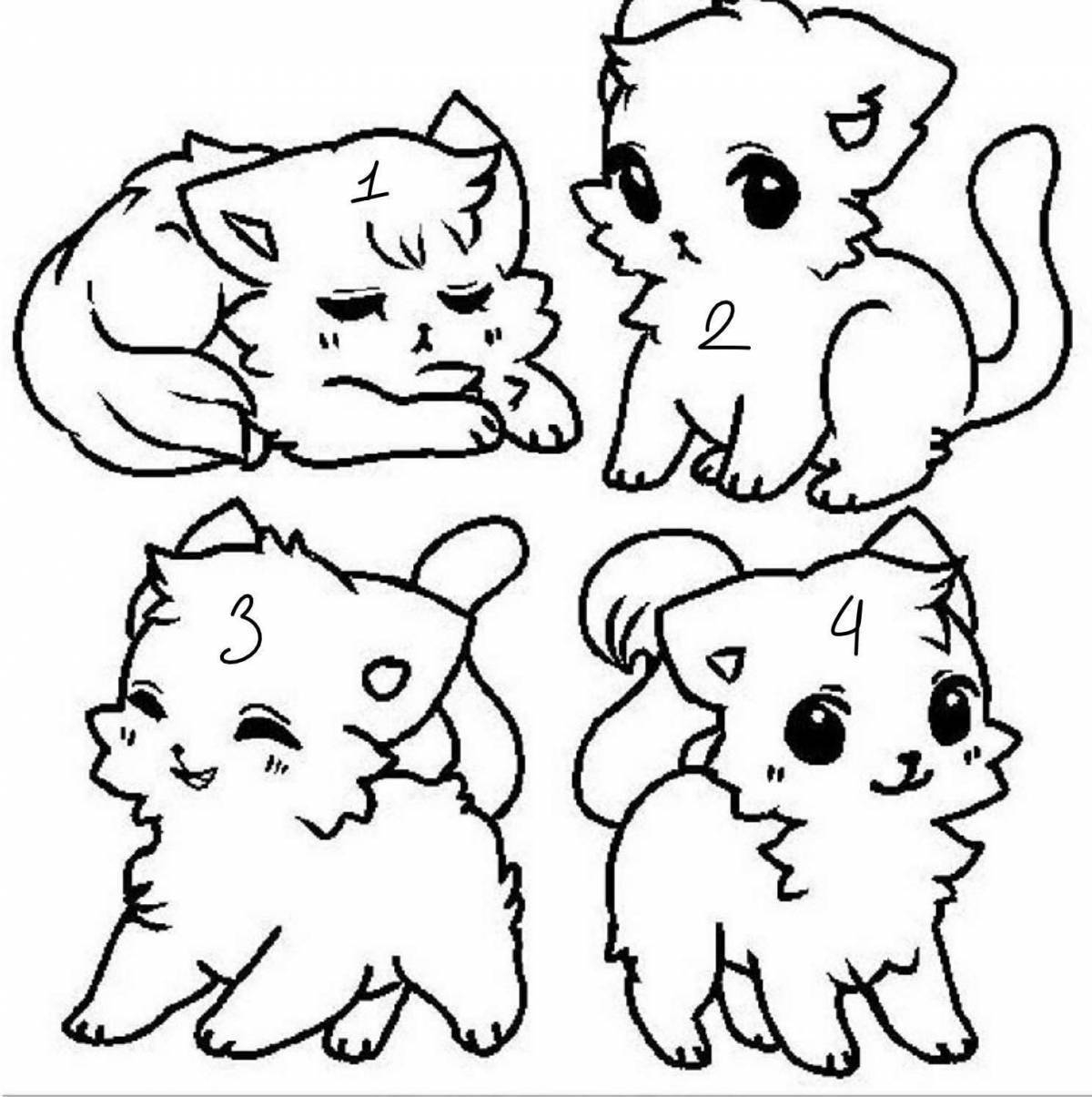 Раскраски Маленькие милые котята (29 шт.) - скачать или распечатать бесплатно #