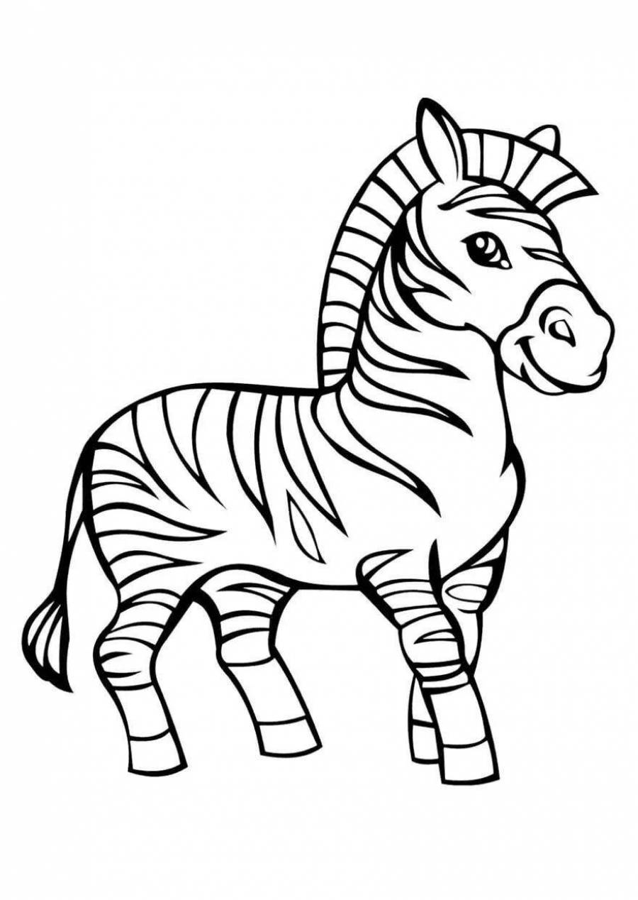 Рисунки зебры для срисовки (30 фото)