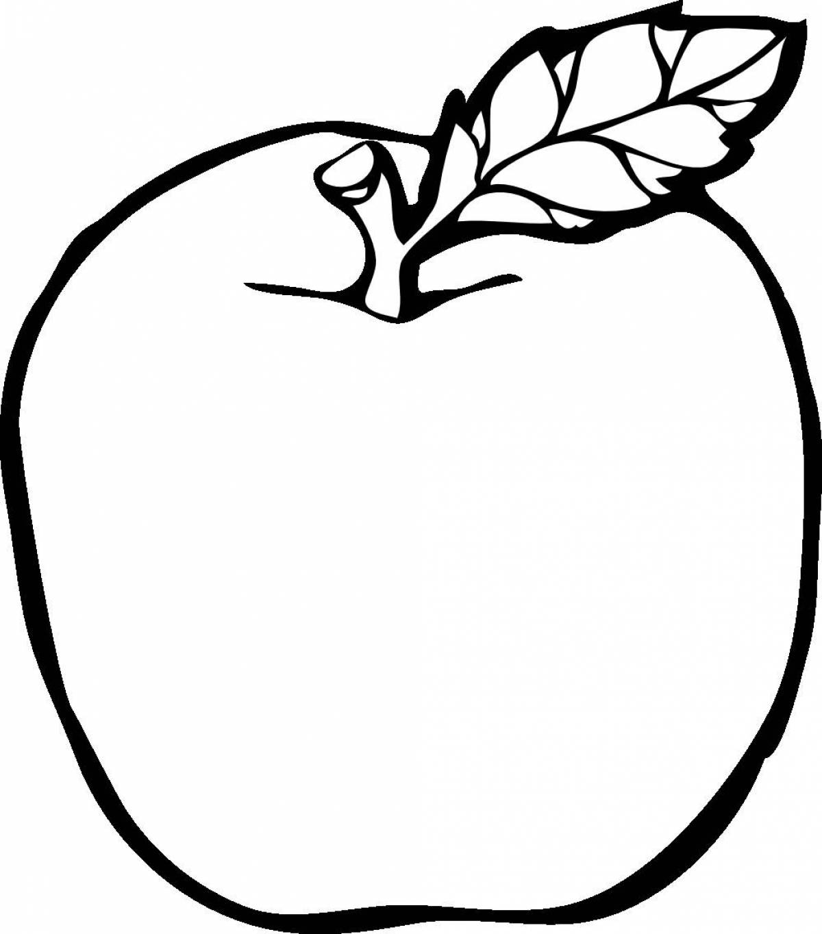Раскраска яблоко для детей распечать бесплатно | Раскраски, Вертеп, Рисунок