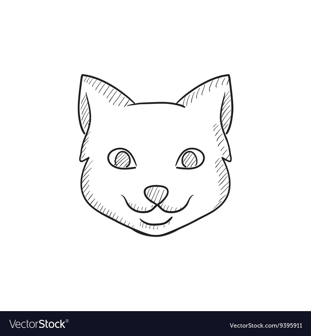 Кот сбоку рисунок