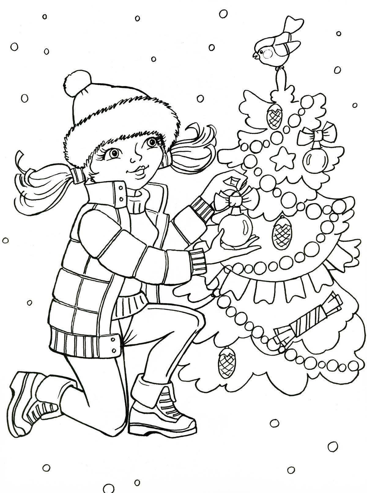 Иллюстрация Зима... :) в стиле анимационный | Illustrators.ru