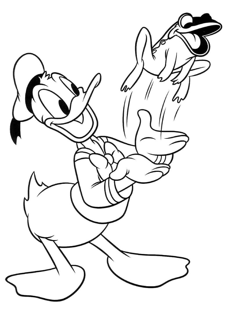 Donald Duck coloring page | Free Printable Coloring Pages