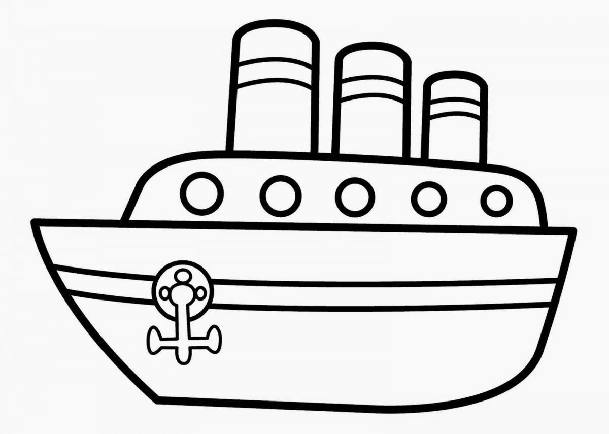 Рисунок корабля