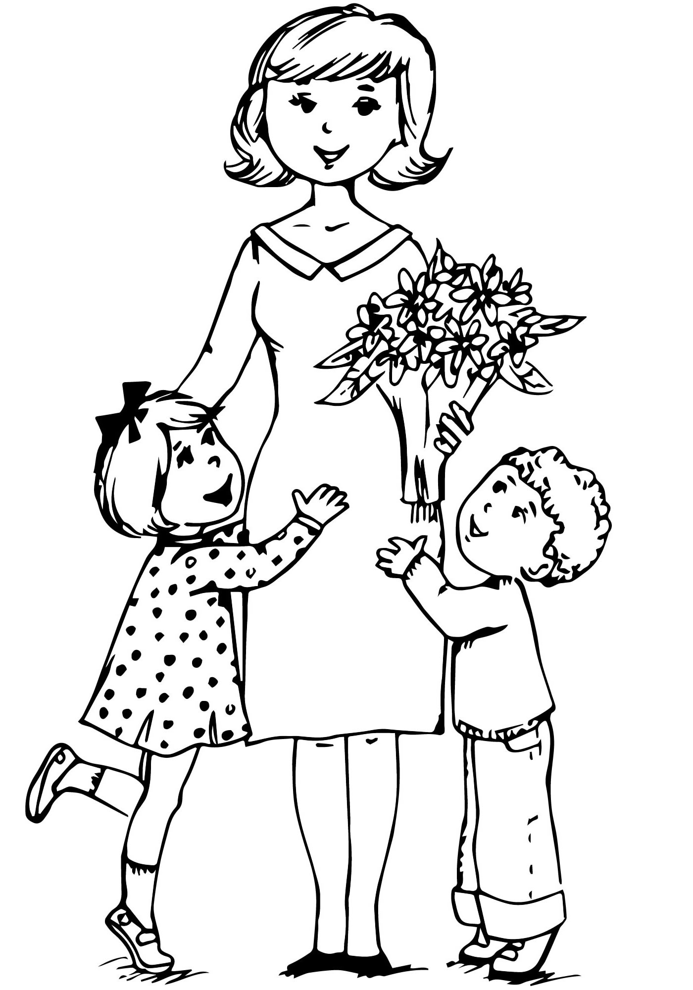 Дама мама а4. Раскраска ко Дню матери. Мама раскраска для детей. Рисунок ко Дню матери раскраска. Воспитатель раскраска для детей.