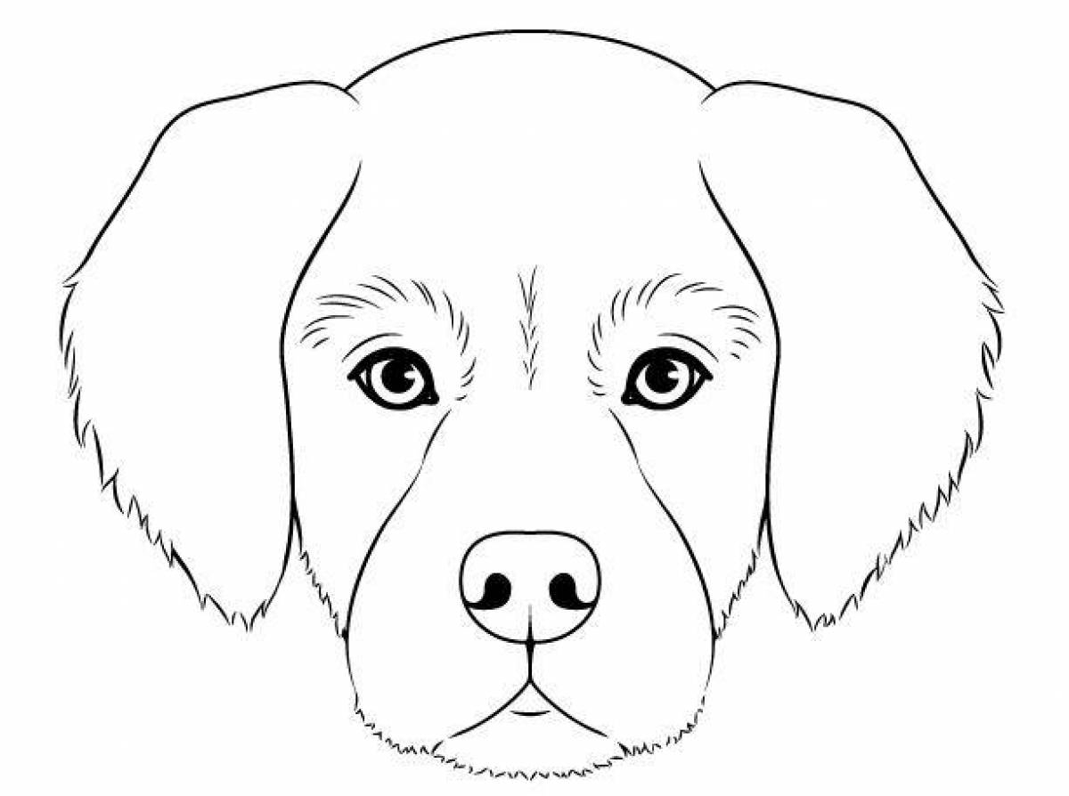 Раскраски Морда собаки (35 шт.) - скачать или распечатать бесплатно #