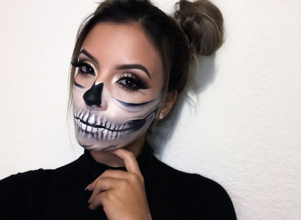 Легкий макияж на Хэллоуин 2021 года