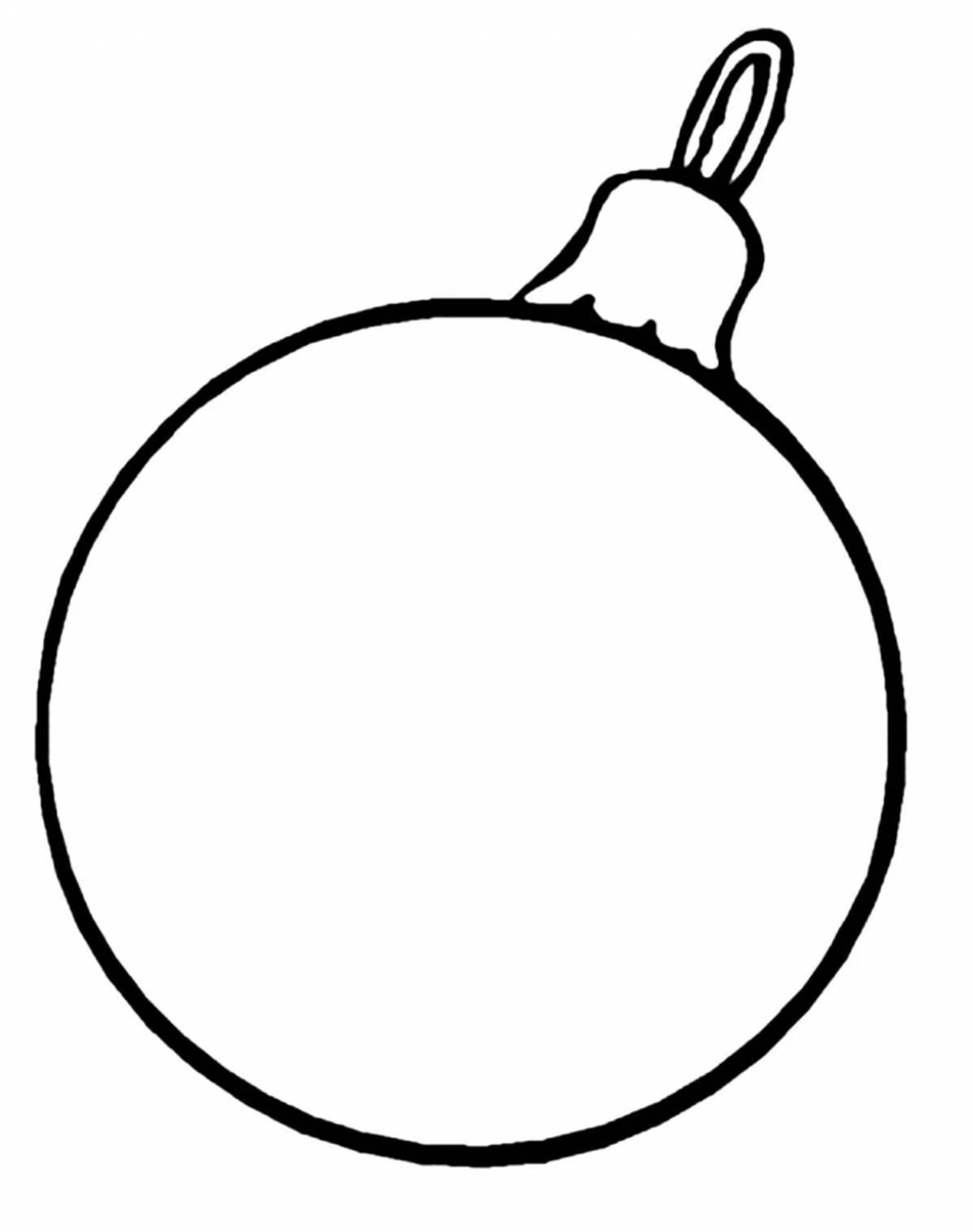 раскраска Рождественские шары и другие украшения украшать дерево