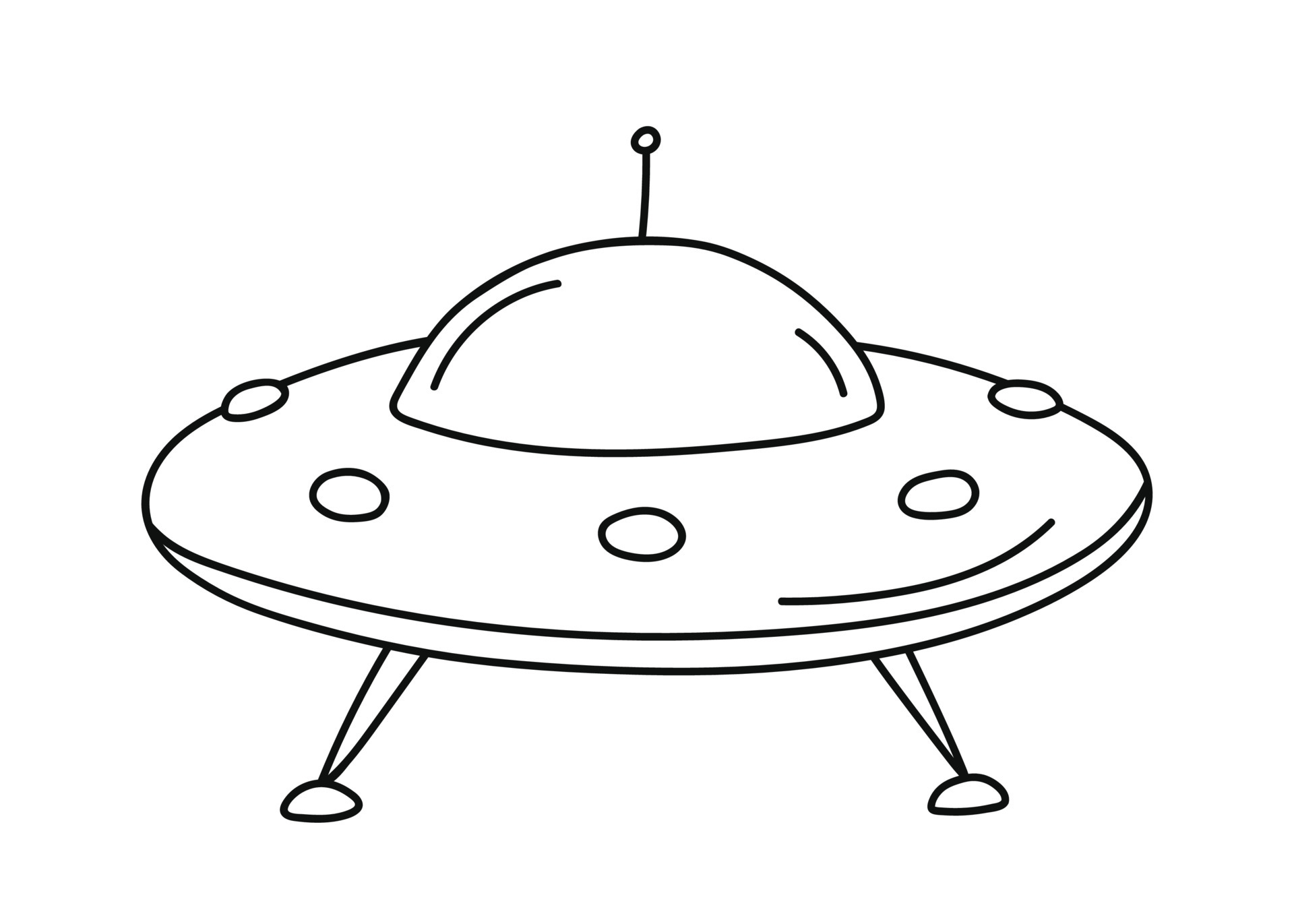 Тарелка инопланетян рисунок