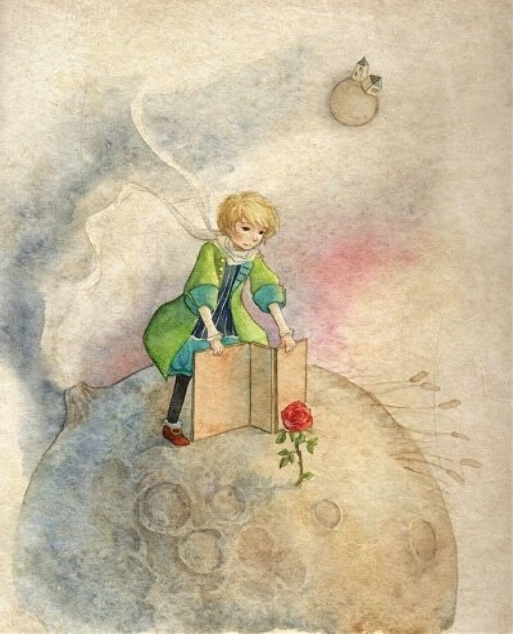 Маленький принц жил на маленькой планете