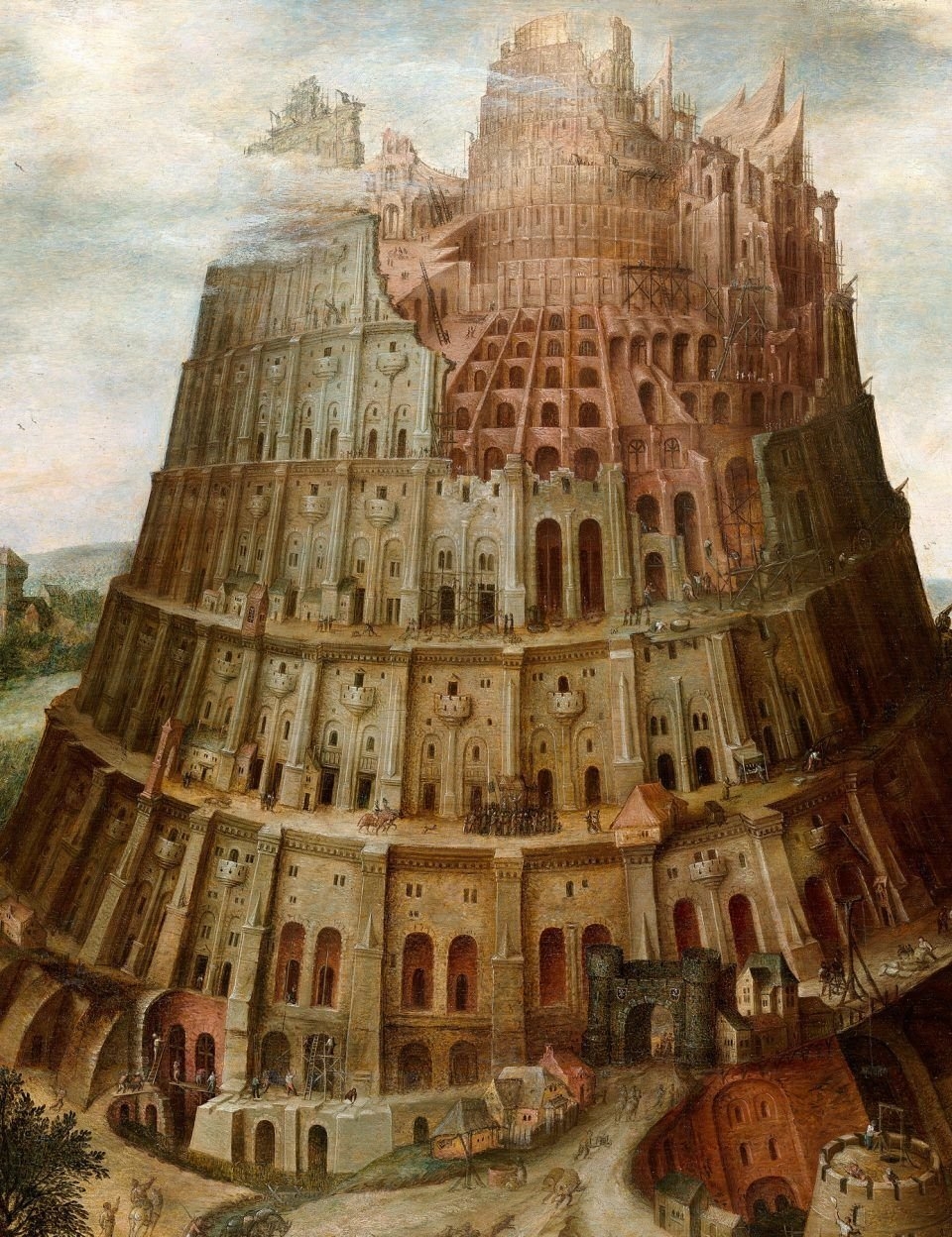 Почему вавилонская башня. Питер брейгель Вавилонская башня. Питер брейгель Вавилонская башня картина. Питер брейгель старший Вавилонская башня 1563. Мартен Ван Фалькенборх Вавилонская башня.