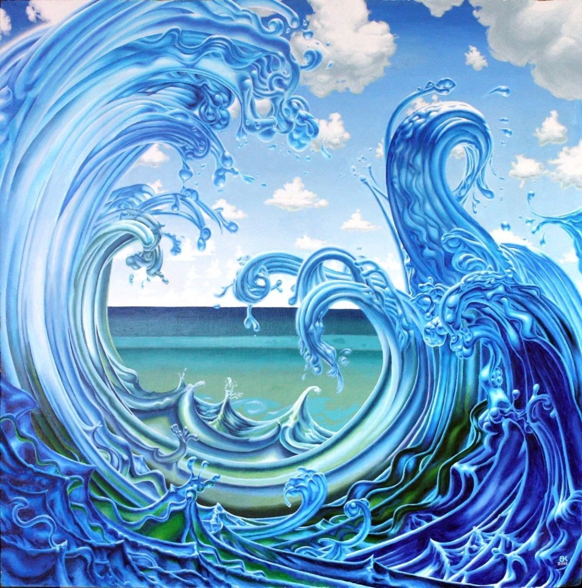 Как стать сила воды. Волны рисунок. Стихия воды. Картина волна. Абстракция волны.