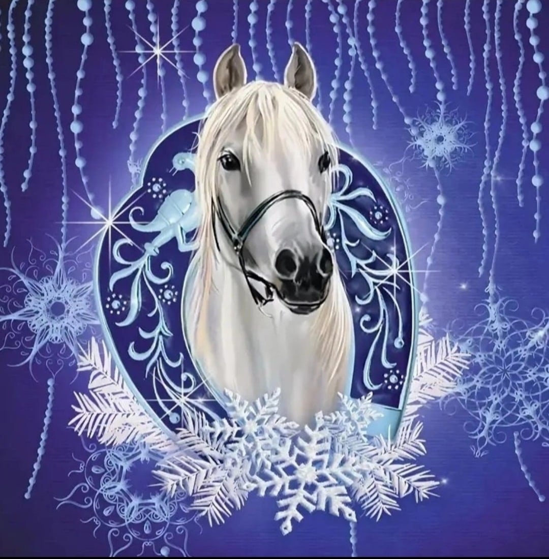 Год свиньи год лошади. Новогодняя лошадь. Лошадь новый год. Новогодние лошадки. Новогодняя открытка с лошадкой.