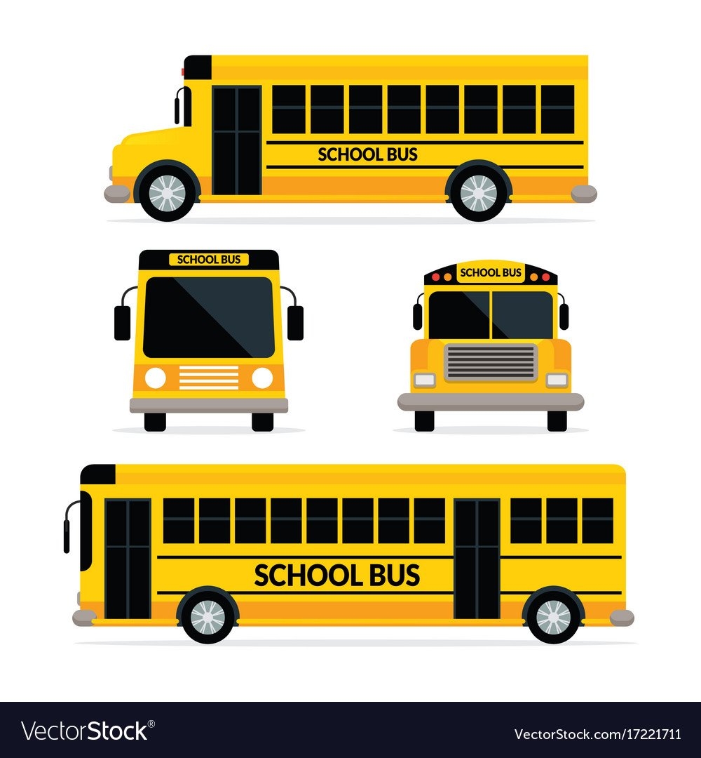 Школьный автобус рисунок - 27 фото