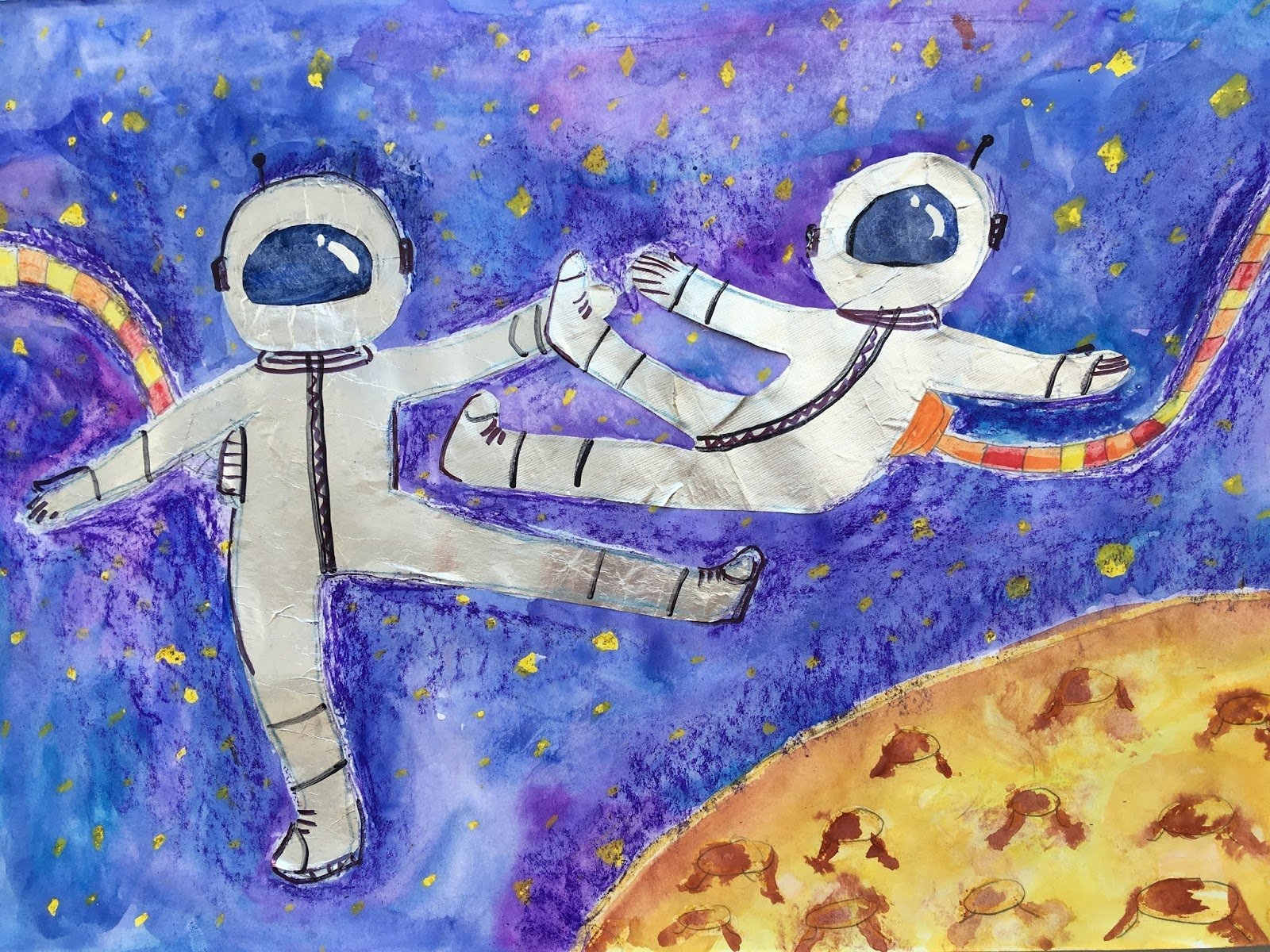 Просторы космоса рисунки для детей. Космонавт рисунок. Рисунок на день Космонавта. Космос рисунок для детей. Просторы космоса рисунки.