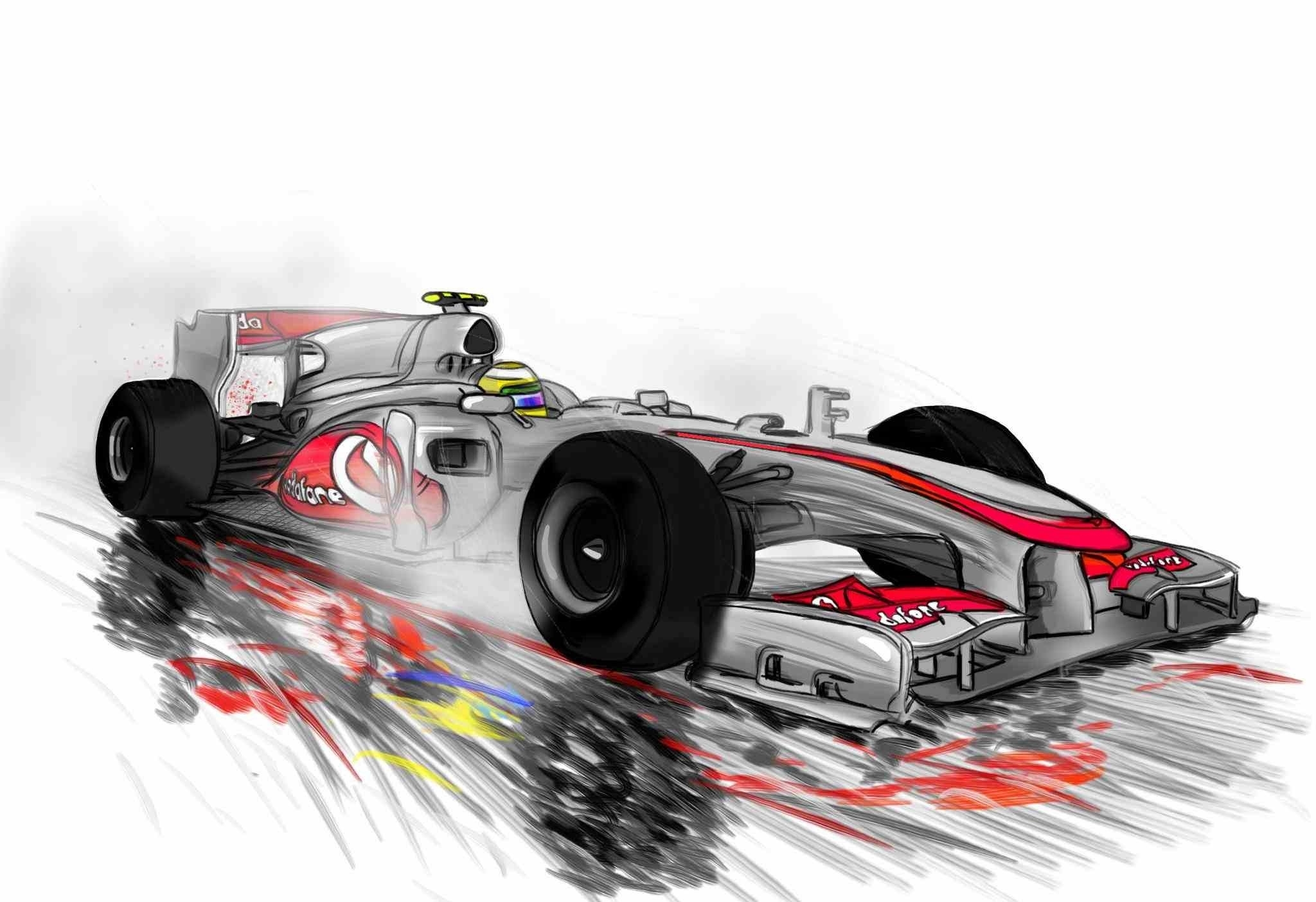 Раскраска Формула 1 Хот Вилс | распечатать раскраски для детей