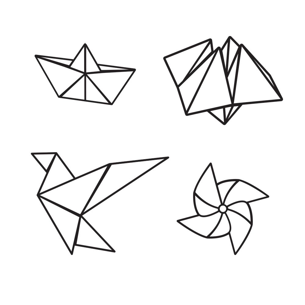 Схемы простых оригами для вас и вашего ребенка (18 картинок)