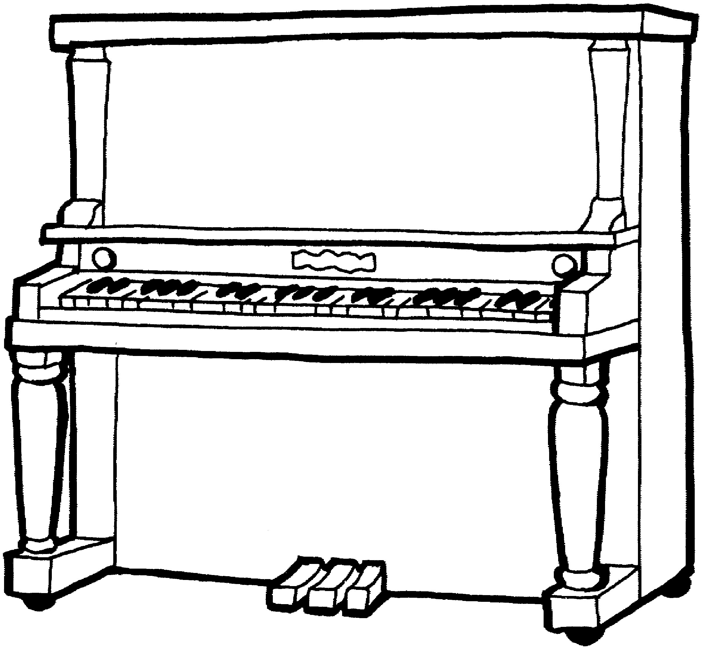Раскраска пианино