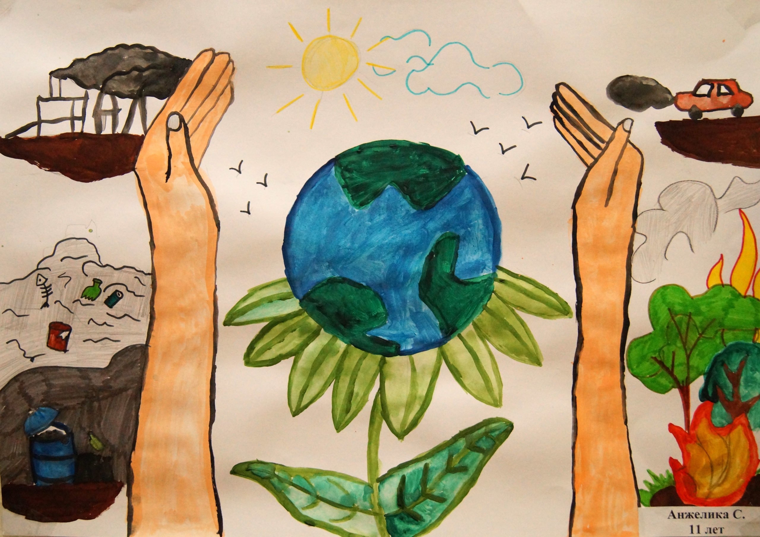 Детские рисунки на тему экология 63 фото
