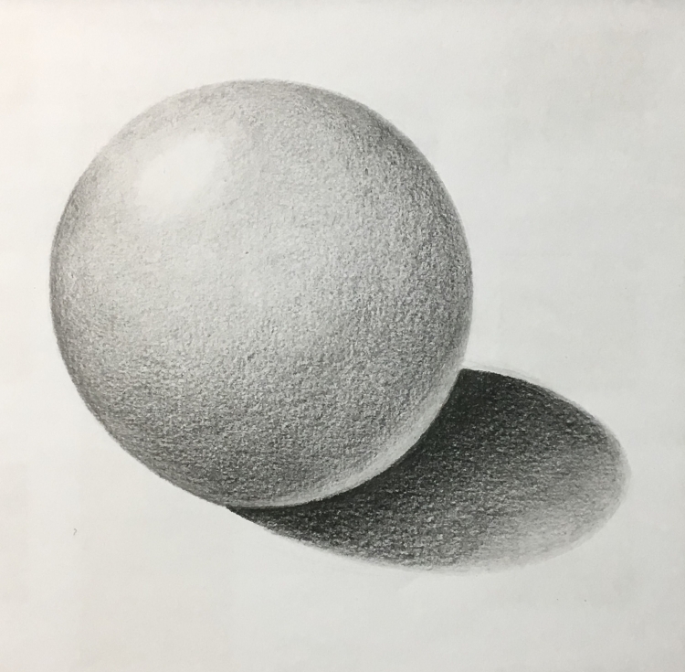 Рисунок шара карандашом