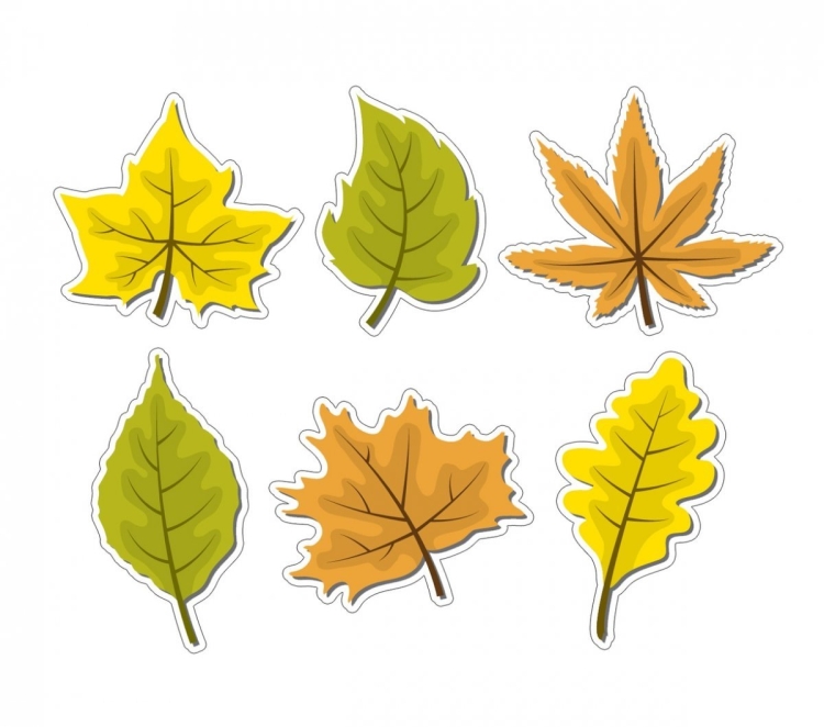 Желтые листья рисунок