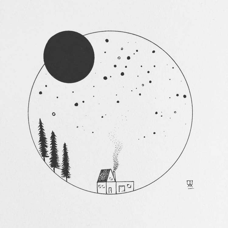 Рисунки планет для скетчбука