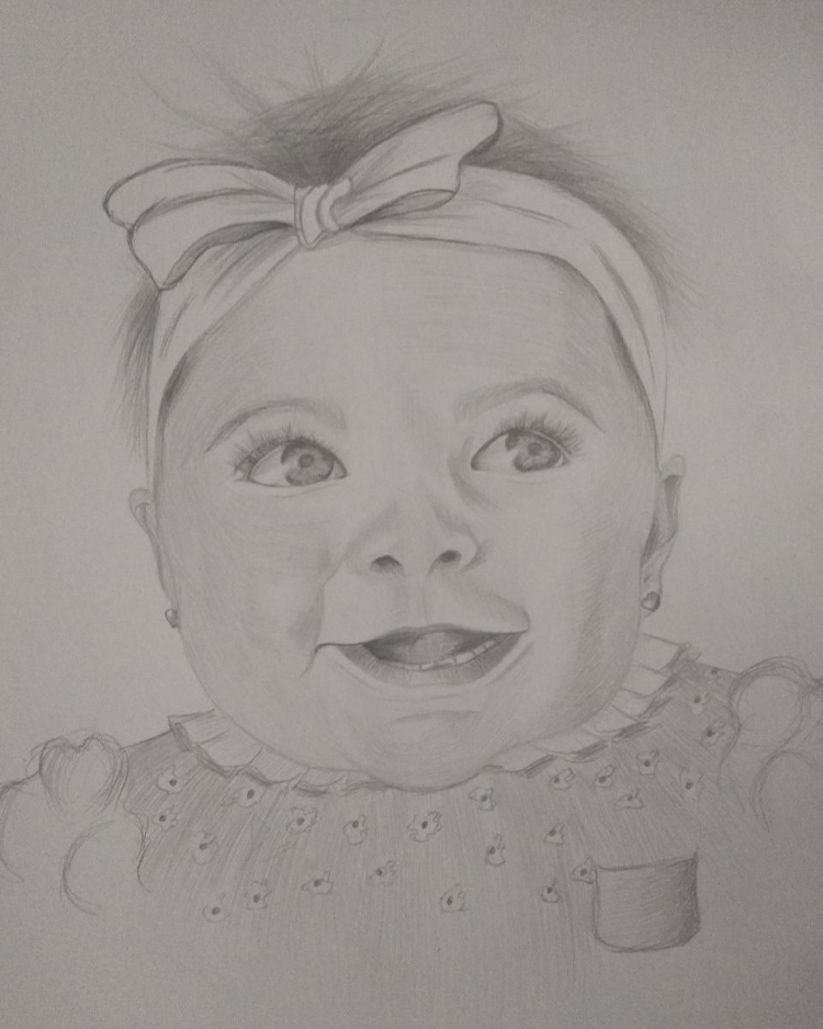 Рисунок малыша карандашом