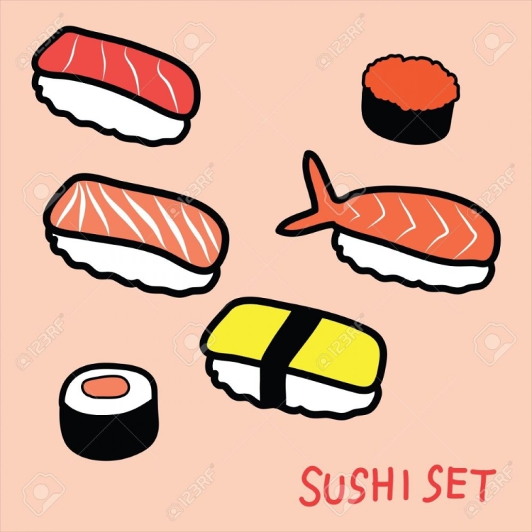 Лёгкие рисунки роллы