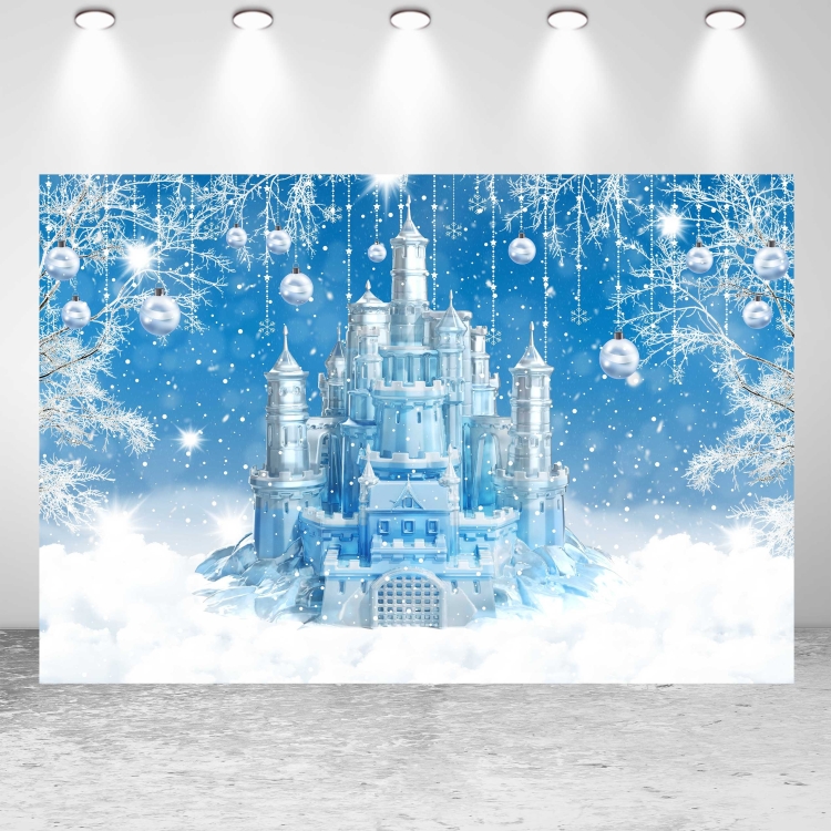 Замок снежный рисунок