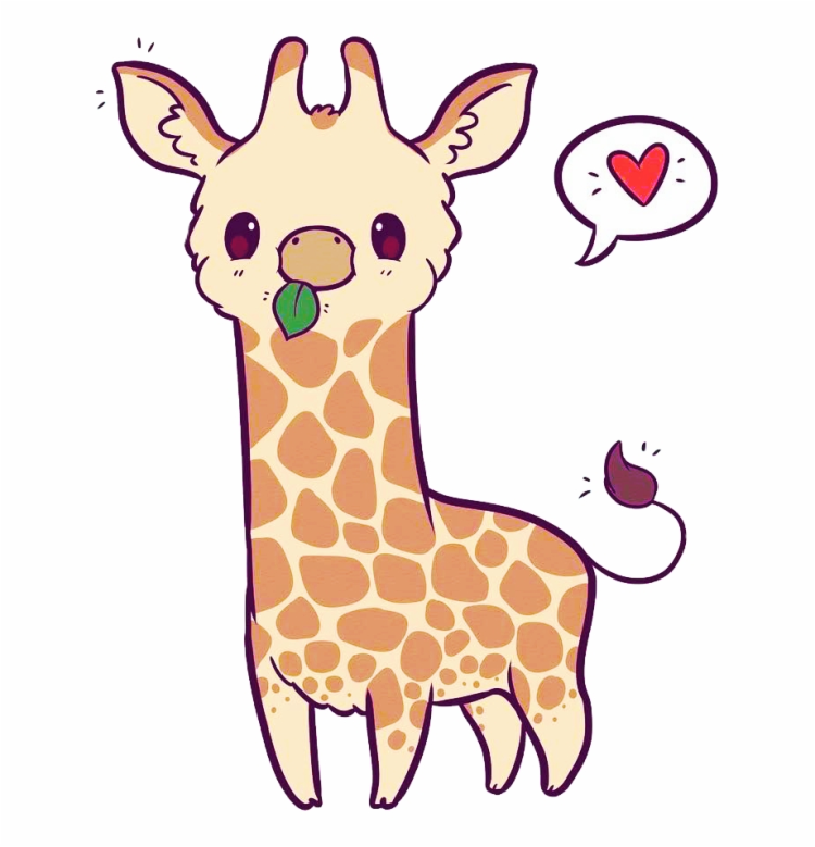 Рисунок жираф милый