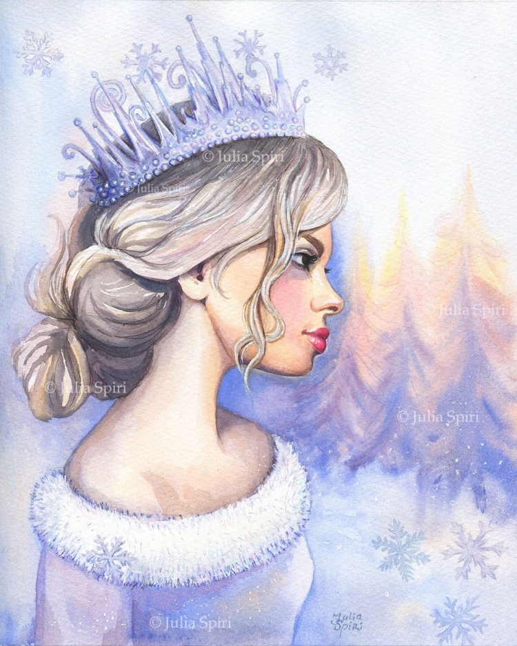 Лицо снежной королевы рисунок