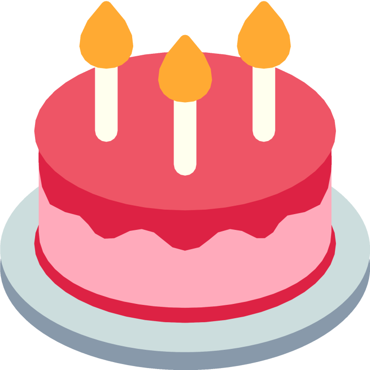 Рисунок торта на день рождения